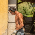 Laying tiles